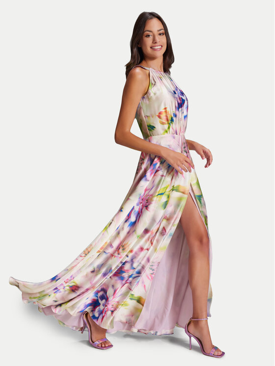 Robe de soirée multicolore cheap