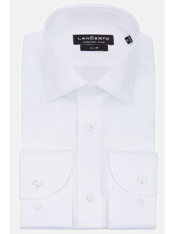 Lancerto Lancerto Koszula Giovani KO051220000071 Biały Slim Fit