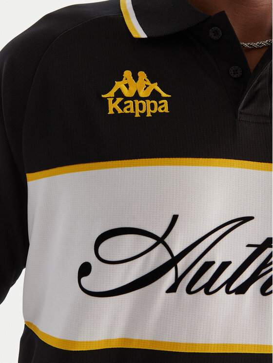 Kappa Kappa Поло Authentic Odran 321Y3PW Чорний Regular Fit