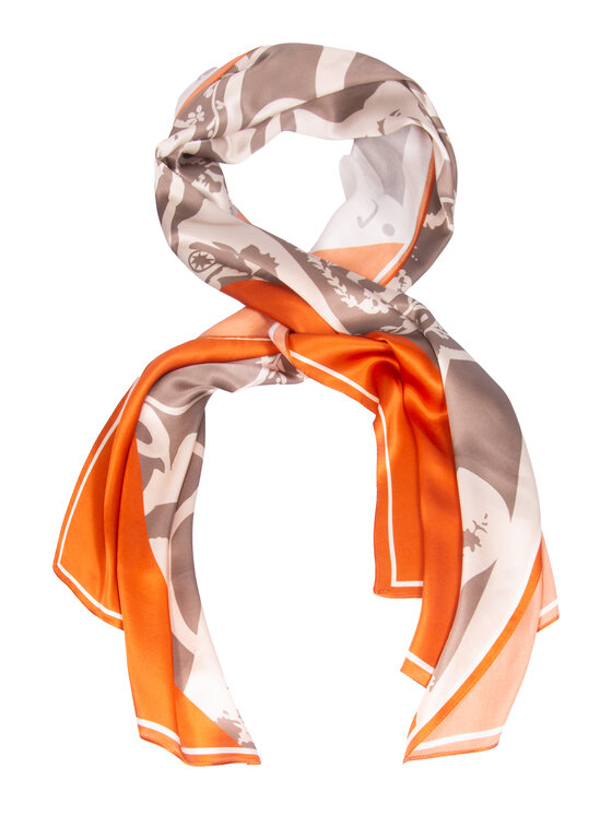 ALLORA BE UNIQUE ALLORA BE UNIQUE Szal jedwabny Pomarańczowy
