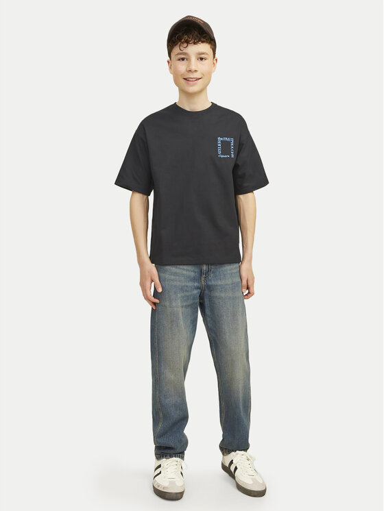 Jack&Jones Junior Jack&Jones Junior Marškinėliai Brooklyn Graphic 12263183 Juoda Relaxed Fit