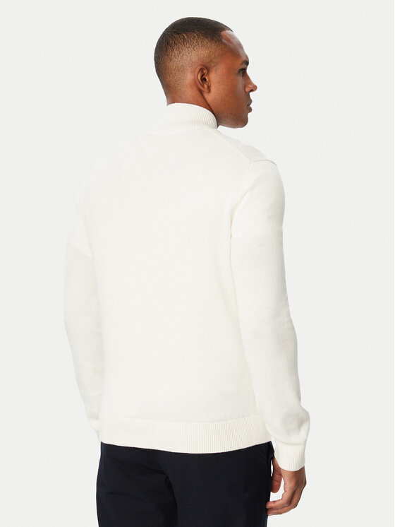 Tommy Jeans Tommy Jeans Пуловер DM0DM21654 Бял Slim Fit