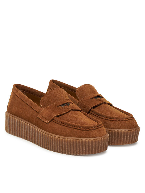 Weekend Max Mara Weekend Max Mara Nizki čevlji Kapokloafer 2525526054600 Rjava