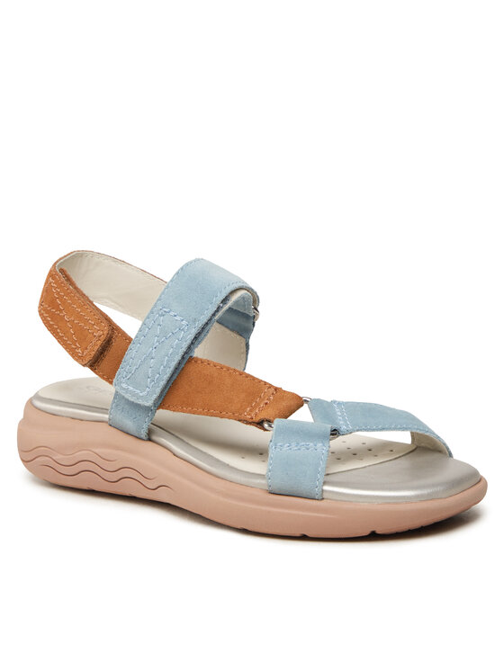 Sandali Donna Geox D Spherica Ec5w A - In Pelle Con Suola Gomma, Comodi Ed Eleganti - Foto 3