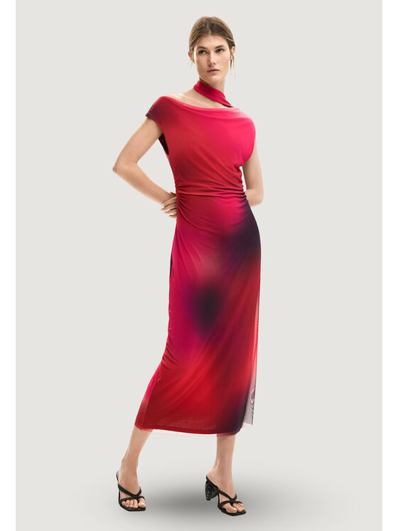 Desigual Desigual Kleid für den Alltag VEST_MAINE Rot Fluid Fit