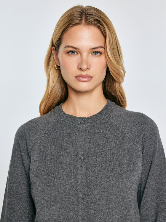 BIG STAR BIG STAR Kardigan KARINA Szary Comfort Fit