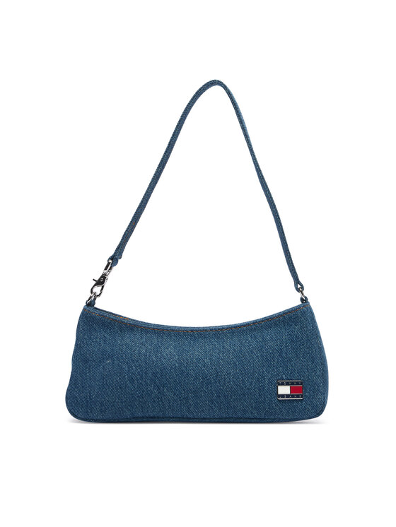 Tommy Jeans Geantă Tjw Cool Denim Shoulder Bag AW0AW19157 Albastru