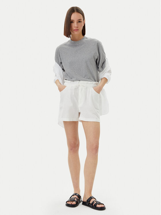 Tommy Jeans Tommy Jeans Шорти от плат DW0DW20360 Екрю Regular Fit