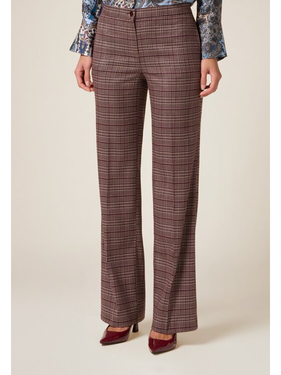 Oltre Oltre Pantaloni di tessuto P00AR009136N0Z6 Bordeaux Regular Fit