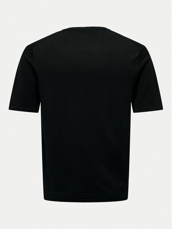 Only & Sons Only & Sons T-Shirt Wyler 22022928 Czarny Regular Fit