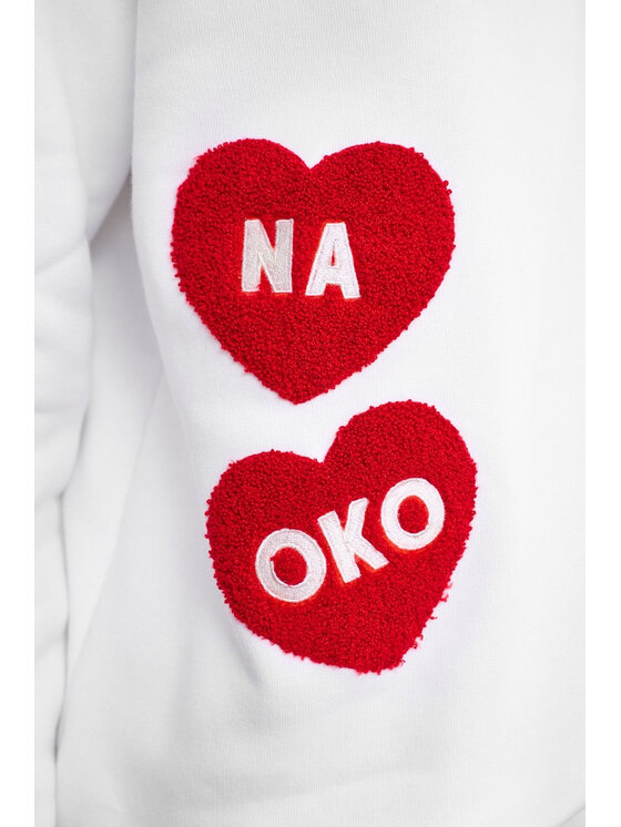 NAOKO NAOKO Bluza Fluffy Me Kremowy Reglan Fit