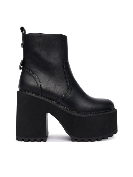 Buffalo Buffalo Polokozačky Killah Zip Boot Mid 1622374 Černá