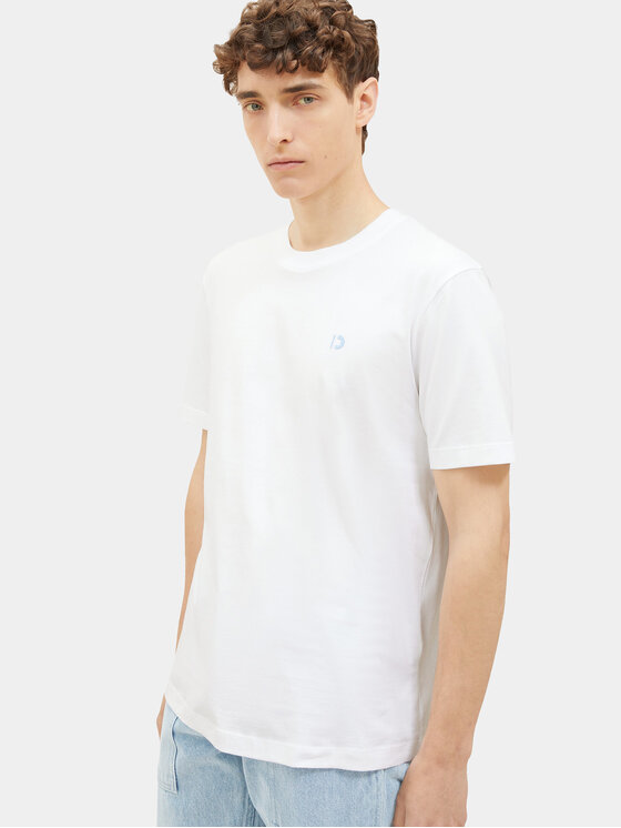 Tom Tailor Denim Tom Tailor Denim T-Shirt 1037655 Λευκό Basic Fit