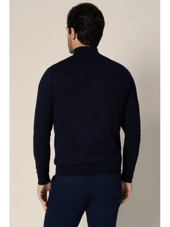 Lancerto Lancerto Sweter Riki SW073225000050 Granatowy Regular Fit
