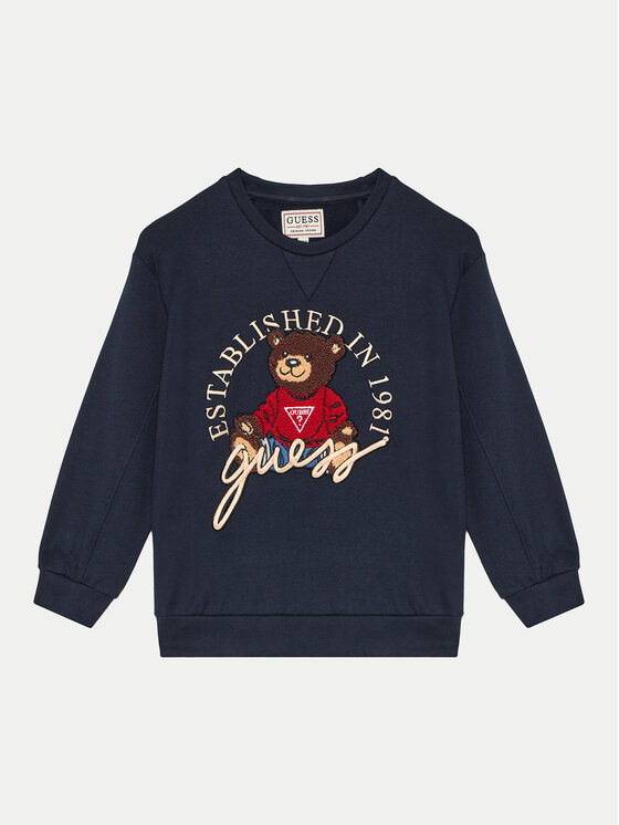 Guess Guess Džemperis H4BJ07 KAX73 Tamsiai mėlyna Relaxed Fit