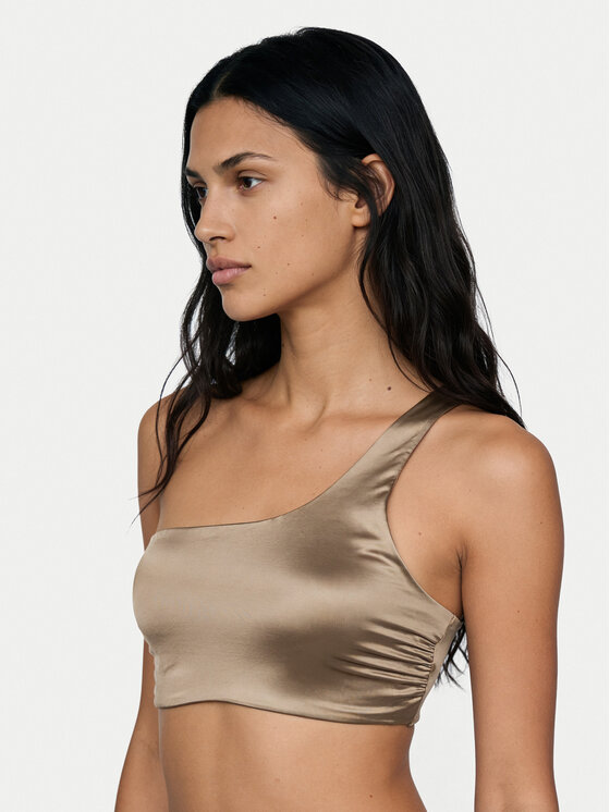 Calvin Klein Swimwear Calvin Klein Swimwear Góra od bikini LV00Q61114 Brązowy