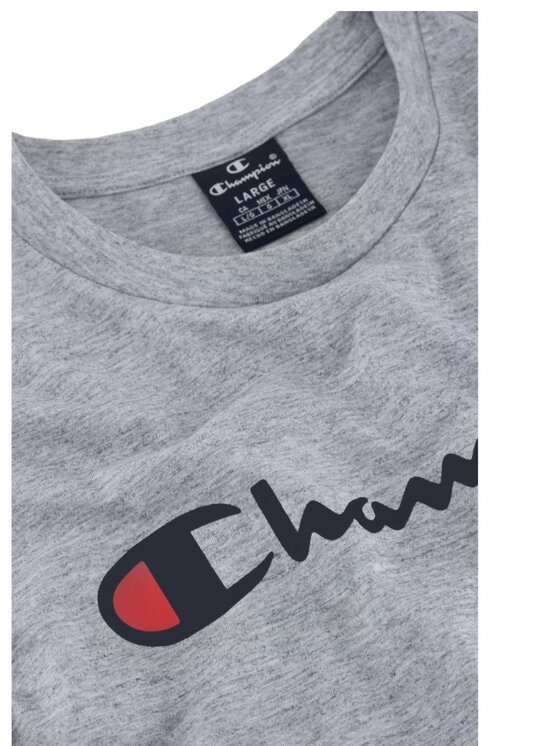 Champion Champion T-Shirt 219831-EM021 Szary Standard Fit
