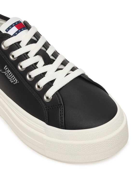 Tommy Jeans Tommy Jeans Sneakers Tjw Flatform Sneaker Ltr EN0EN02964 Negru