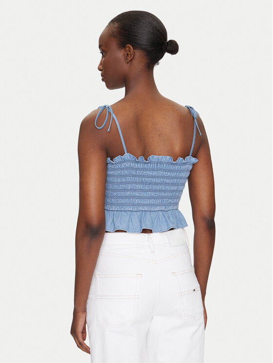 Tommy Jeans Tommy Jeans Top DW0DW20284 Albastru Regular Fit