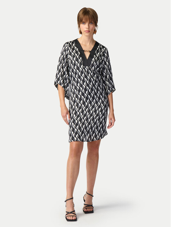 Joseph Ribkoff Joseph Ribkoff Cocktail obleka 241141 Črna Loose Fit