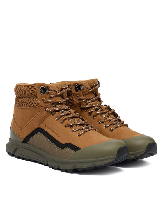 Tommy Hilfiger Tommy Hilfiger Bakancs Outdoor Runner Hi Wpm FM0FM05575 Barna