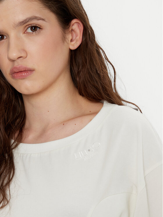 Liu Jo Sport Liu Jo Sport T-krekls TA5108 JS003 Écru Regular Fit