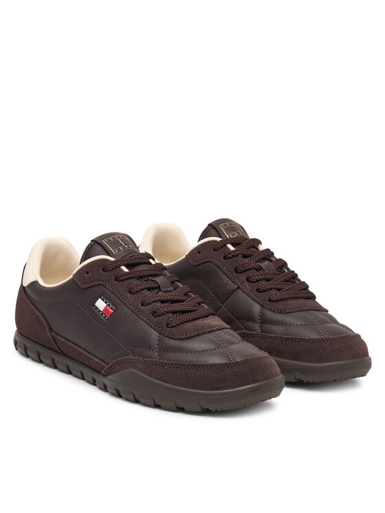 Tommy Jeans Tommy Jeans Tenisice Tj Low Leather Runner EN0EN03084 Smeđa