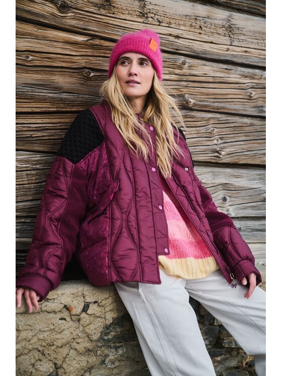 NAOKO NAOKO Kurtka zimowa Berry Snuggle Bordowy Regular Fit
