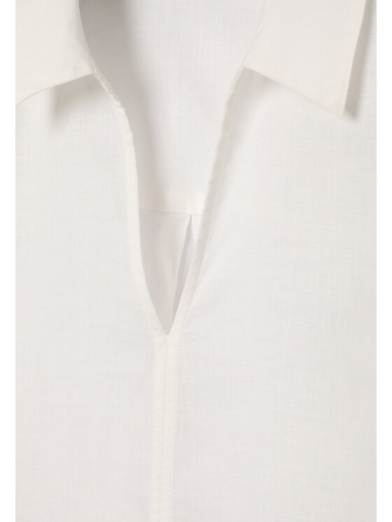 TATUUM TATUUM Bluzka PARTU Kremowy V-Neck Fit