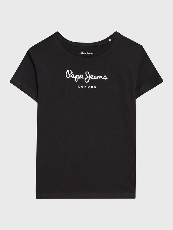 Pepe Jeans Tričko Wenda PG502960 Čierna Regular Fit