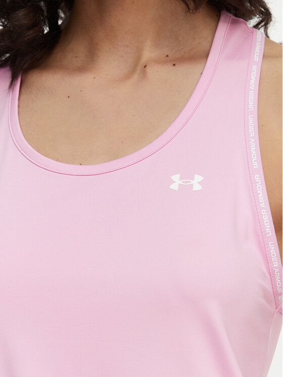 Under Armour Under Armour Τοπ Tech Knockout 1389851 Ανοιχτό ροζ Regular Fit