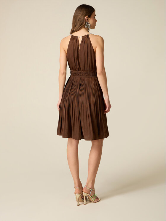 Oltre Oltre Vestito da giorno 7035J000860N0F2 Marrone A-Line Fit