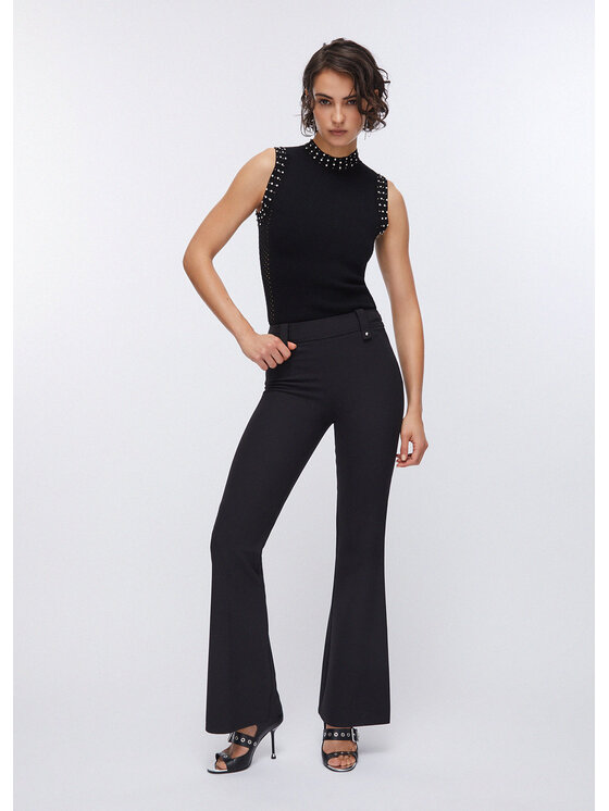 Liu Jo Liu Jo Spodnie garniturowe WA6120T252722222 Czarny Regular Fit