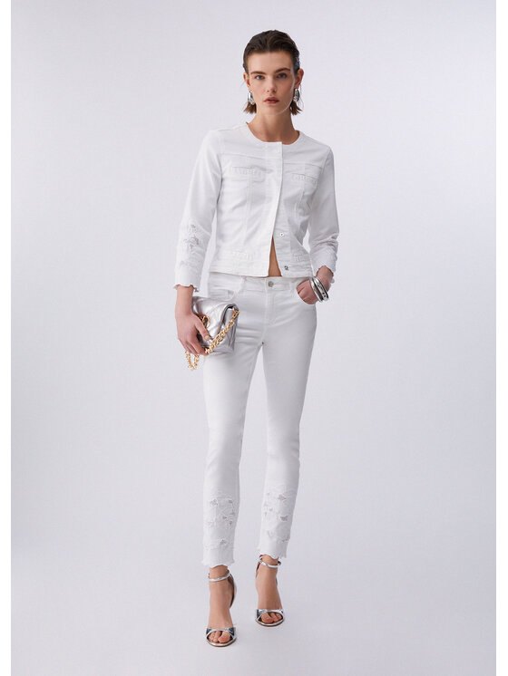 Liu Jo Liu Jo Pantaloni di tessuto WA6260T367AP9255 Viola Slim Fit