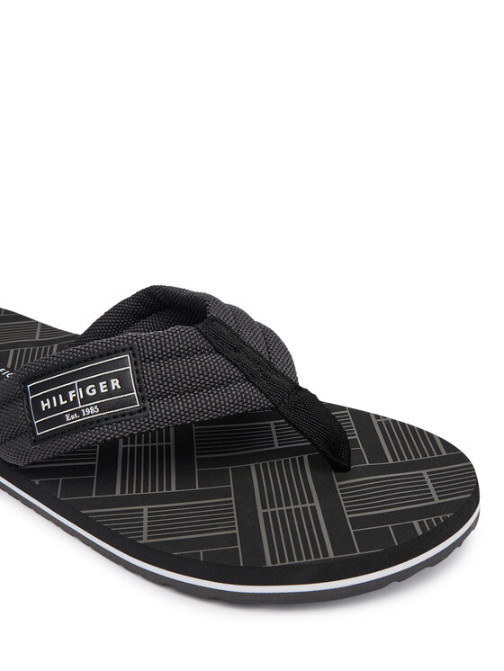 Tommy Hilfiger Tommy Hilfiger Japanke Flag Patch Beach FM0FM06004 Crna