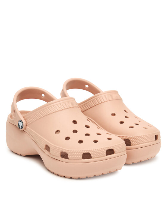 Crocs Crocs Šlepetės Classic Platform Clog 206750 Smėlio
