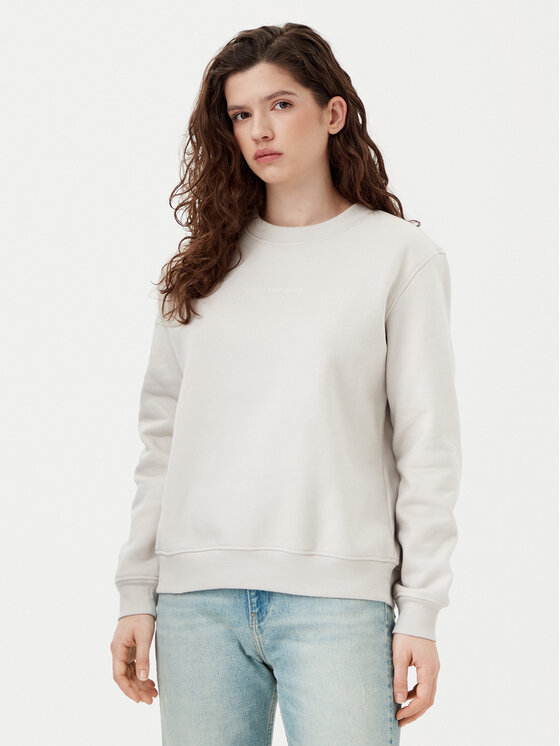 Calvin Klein Jeans Calvin Klein Jeans Pulóver Institutional Graphic J20J224731 Bézs Regular Fit