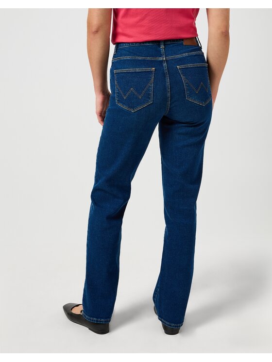 Wrangler Wrangler Jeansy STRAIGHT Granatowy Straight Leg