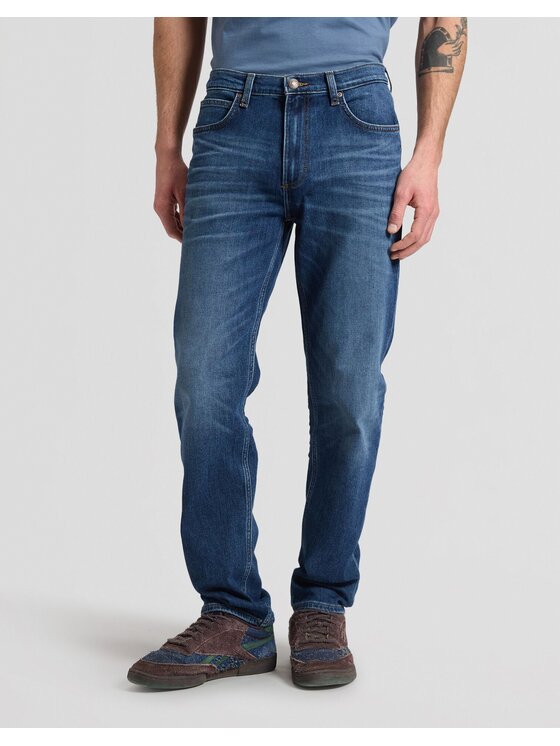 Lee Lee Jeansy WEST Niebieski Straight Leg