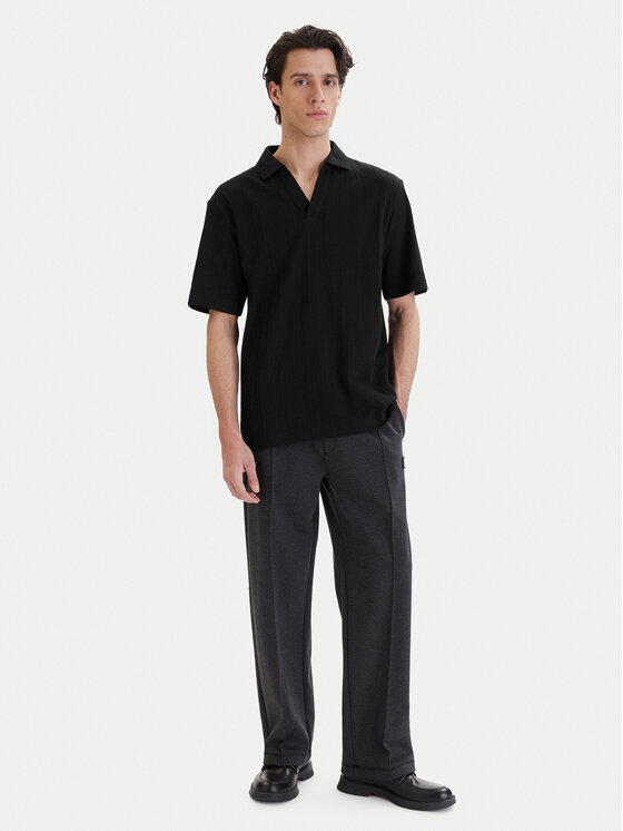 HUGO HUGO Polokošeľa Dalibo 50556724 Čierna Relaxed Fit