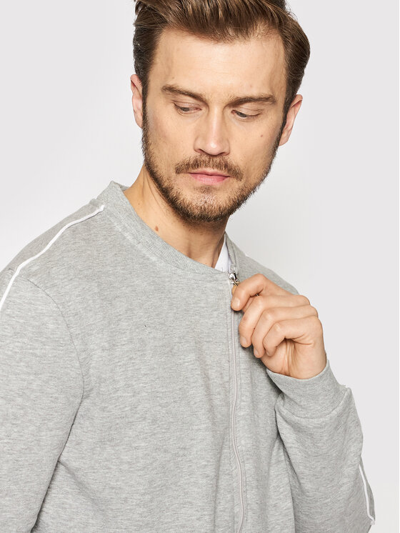 Felpa MSS-69PONCHO Grigio Regular Fit