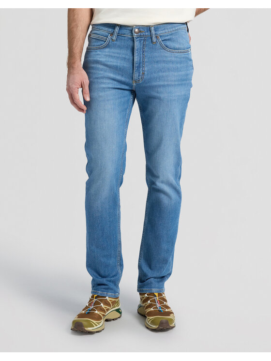 Lee Lee Jeansy 112376332 Niebieski Straight Leg
