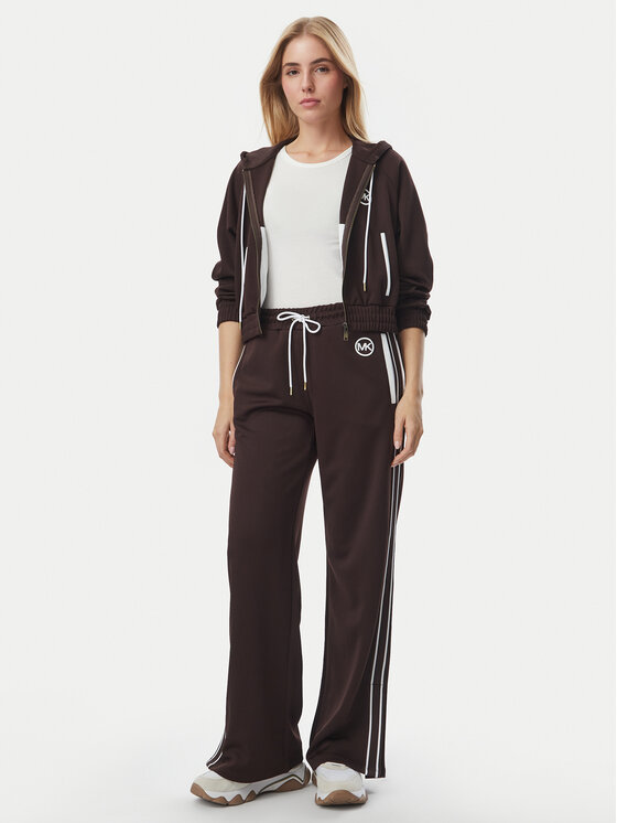 MICHAEL Michael Kors MICHAEL Michael Kors Donji dio trenerke MR630Y0K8N Tamno smeđa Regular Fit