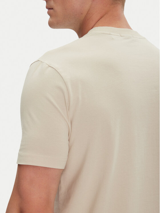 BOSS BOSS T-shirt 50506373 Bež Regular Fit