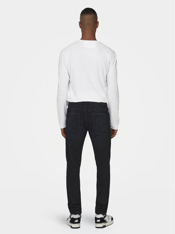 Only & Sons Only & Sons Traperice Loom 22026921 Tamnoplava Slim Fit