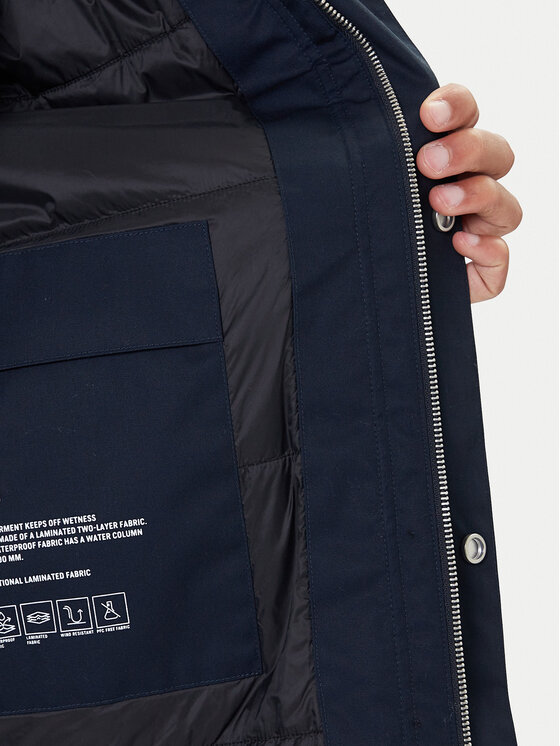Marc O'Polo Marc O'Polo Parka 528 0022 71028 Granatowy Regular Fit