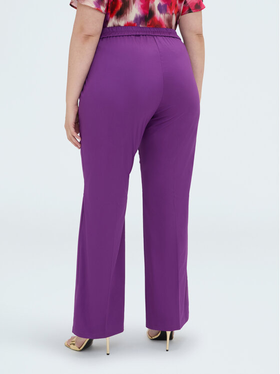 Fiorella Rubino Fiorella Rubino Pantaloni di tessuto P076T005473N029 Viola Regular Fit