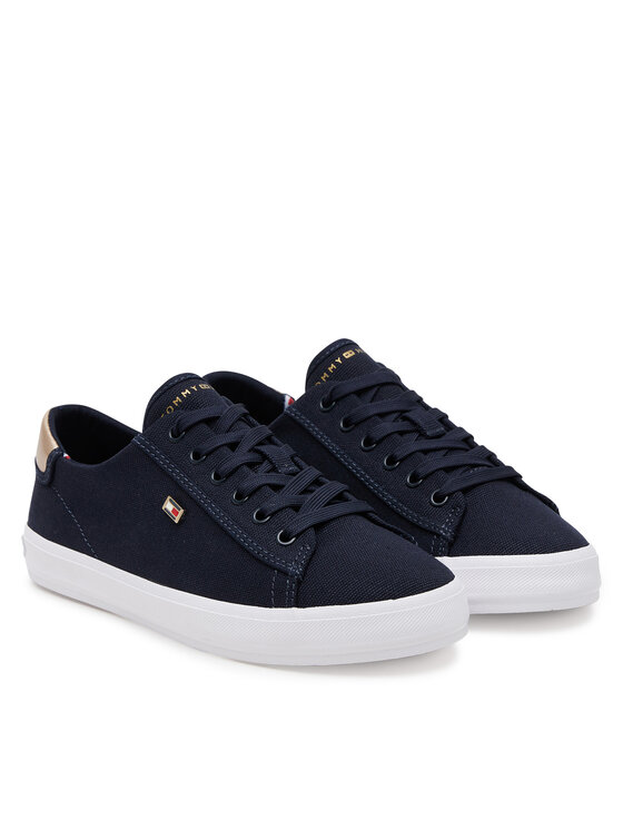 Tommy Hilfiger Tommy Hilfiger Sportcipők Vulc Canvas Lace Up Sneaker FW0FW08647 Sötétkék
