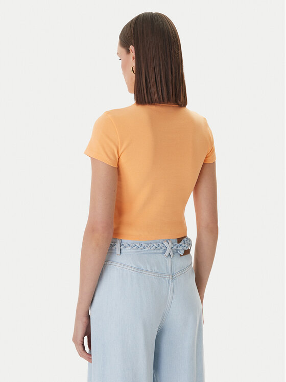 HUGO HUGO T-Shirt Baby 50510749 Pomarańczowy Slim Fit