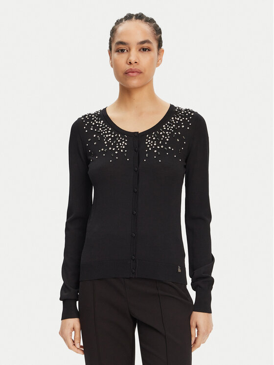 ARTIGLI ARTIGLI Kardigāns ACMA001920 Melns Regular Fit